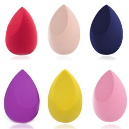 Makeup Blender Cosmetic Puff Set – 7-Piece Non-Latex Sponges for Foundation, Powder, and More – 60x42mm