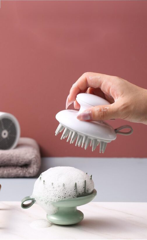 Head Shampoo Silicone Massage Soft Brush – Gentle Scalp Massage & Hair Care - Image 2