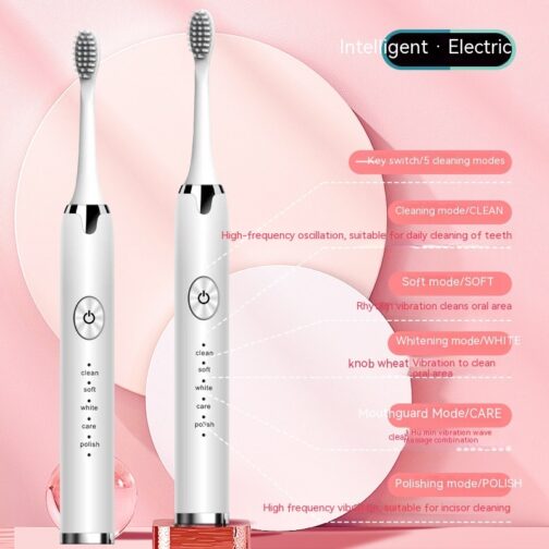Rechargeable Electric Toothbrush – 5 Modes & Waterproof - Image 3