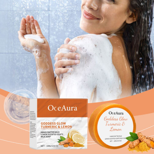 Turmeric Lemon Ze Skin Body Bath Soap – Moisturizing & Refreshing - Image 3